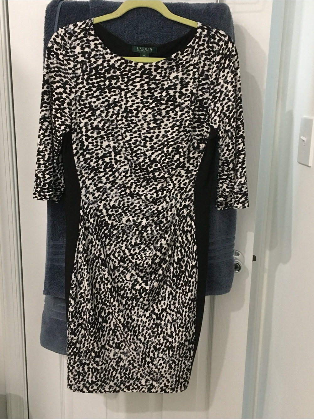 Ralph Lauren animal print lined dress size 14P
